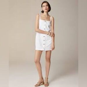 New with tags!! J.Crew white linen button up dress- size xxs